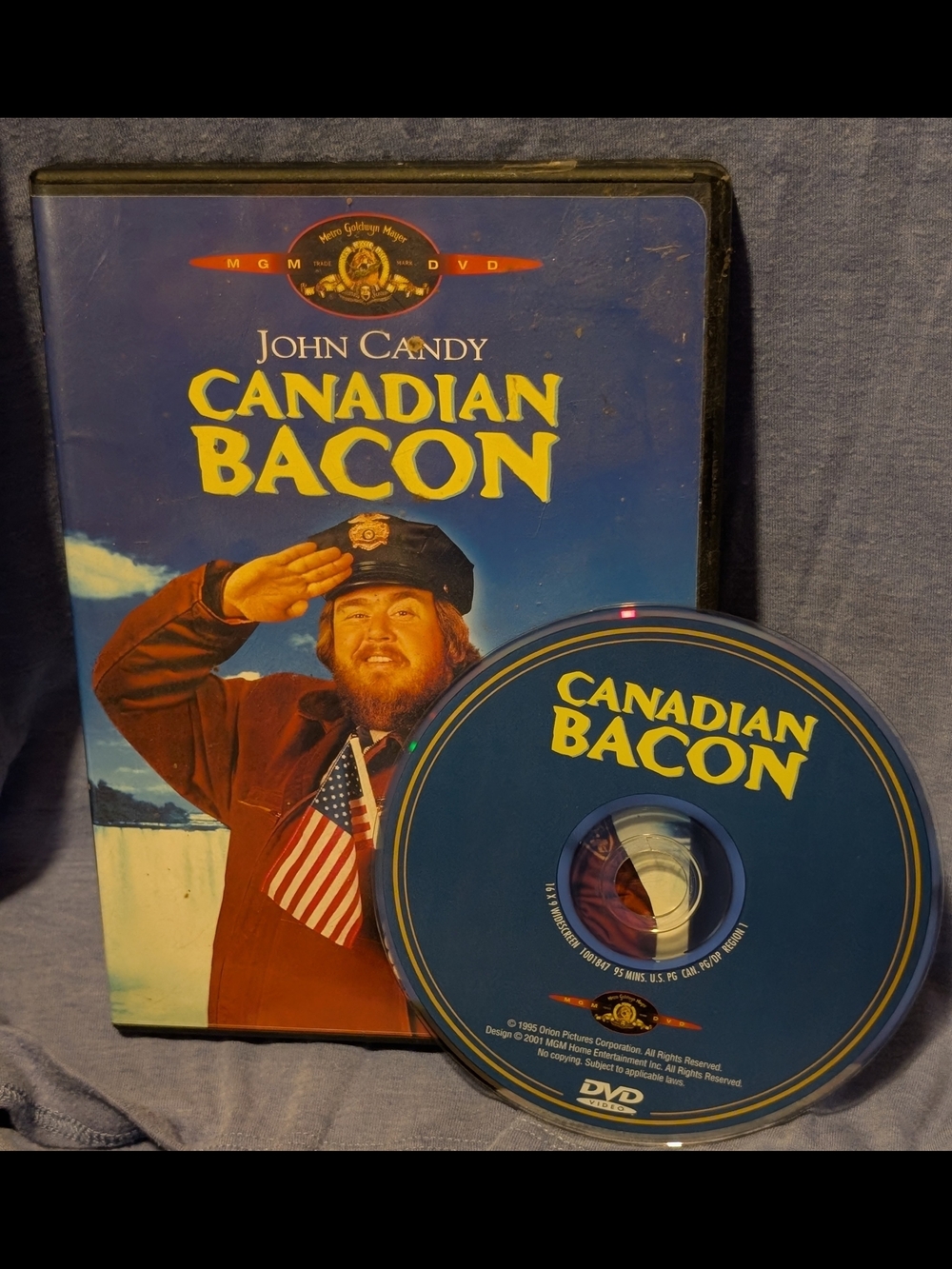John Candy Canadian Bacon DVD - Blue & Yellow Cover